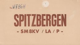 1956. SPITZBERGEN. Radio-card SPITZBERGEN. Early Radio Card () - JF365626 - Autres & Non Classés
