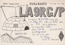 1960. SVALBARD. Radio-card SVALBARD. CAPE LINNÉ.  () - JF365628 - Altri & Non Classificati