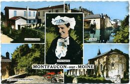 CPSM Petit Format De MONTFAUCON-SUR-MOINE (49). Multivues. Editeur Artaud, Nantes. - Montfaucon