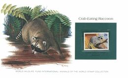 (N 12) WWF - Animals Of The World Stamp Collection - Crab Eating Raccoon (Bahamas) - Otros