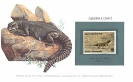 (N 12) WWF - Animals Of The World Stamp Collection - Agama Lizard (Bahrain) - Other