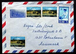 Icelands 1970 Letter To Denmark (   Lot 2016 ) - Storia Postale