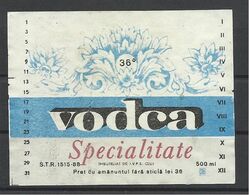 Romania, Cluj, Kolozsvar,  Vodca Specialitate, 500 Ml., 1988. - Alcools & Spiritueux