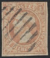 Luxembourg - Yv N°2 4 Marges (bord Supérieur Droit Au Filet) Obl. à Barres Muettes , Used (O). - 1852 Willem III