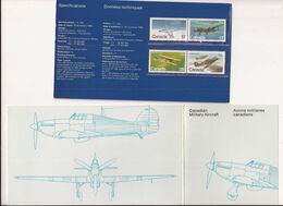 (AZK) Sobres Canada, Presentation Pack, Military Aircraft - Autres & Non Classés