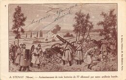 Delcampe - 54-STENNAY- Aneantissement De Trois Batteries De 77 Alemand Par Notre Artillerie Lourde - Stenay