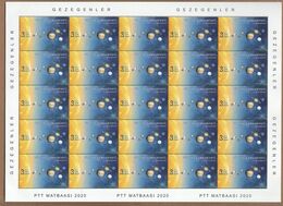 AC - TURKEY STAMP -  THE PLANETS MNH FULL SHEETS 08 SEPTEMBER 2020 - Gebraucht