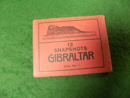 VINTAGE GIBRALTAR: 12 Snapshots Series 1 B&w Complete - Gibilterra