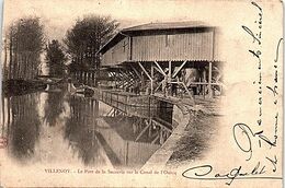 77 - VILLENOY -- Le Port De La Sucrerie Sur Le Canal De L'Ourcq - Villenoy