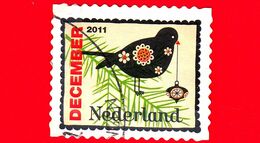 OLANDA - Nederland - Usato - 2011 - Francobolli Di Dicembre - Natale - Christmas - Uccello Su Un Ramo - December - No Va - Gebraucht