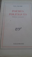 Poèmes Politiques PAUL ELUARD Gallimard 1948 - Auteurs Français