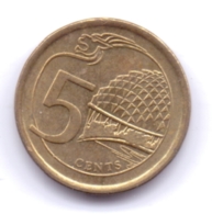 SINGAPORE 2014: 5 Cents, KM 345 - Singapour