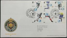 139. GREAT BRITAIN 2006 SET/6 STAMP FOOTBALL WORLD CUP WINNERS  FDC  . - 2001-2010 Decimal Issues