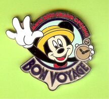 Pin's BD Disney Tokyo March 2001 Grand Opening Mickey Bon Voyage (Montre) - 6B28 - Disney