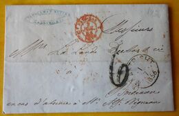 1856 - Lettre Avec Correspondance En Français De 2 Pages De MAASTRICHT, Pays Bas Vers BORDEAUX, France - Covers & Documents