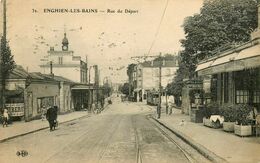 Enghien Les Bains * Rue Du Départ * Brasserie Moderne * Tramway Tram - Enghien Les Bains