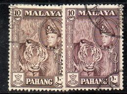 W1106 - PAHANG MALAYSIA  , 10 Cents Le Due Nuance Usate   (2380A) - Pahang