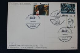 CANADA 1976 CARTE POSTALE ILLUSTREE XXIe OLYMPIADES MONTREAL DIFFERENTS CACHETS COMMEMORATIFS - Officiële Postkaarten