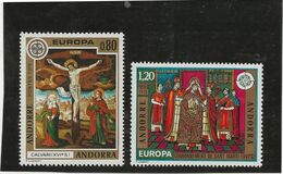 ANDORRE - TIMBRES EUROPA N° 243 ET 244 NEUF SANS CHARNIERE -ANNEE 1975 - COTE : 18,50 € - Otros & Sin Clasificación