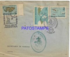 142248 ARGENTINA COVER ARMADA 60 ANIVERSARIO ANTARTIDA ANTARCTICA CANCEL  YEAR 1964 NO POSTAL POSTCARD - Bahamas (1973-...)
