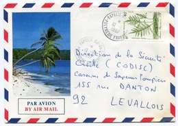 RC 18496 POLYNESIE 1987 LETTRE DE PAPEETE RP AN 1 ( ANNEXE 1 ) POUR LA FRANCE - TB - Brieven En Documenten