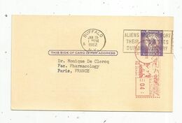 JC, Post Card , Entier Postal , Etats Unis ,N.Y. , 1962, EMA ,BUFFALO ,the Buffalo General Hospital - Storia Postale