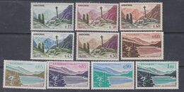 Andorre Français N° 158 / 64 XX Paysages ; La Série Des 10 Valeurs, Sans Charnière, TB - Années Complètes