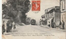 81 Villefrance D'Albigeois. Route Nationale; Passage Du Train - Villefranche D'Albigeois