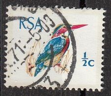 South Africa 1969 Sc. 351 Uccelli Birds Martin Pescatore - Natal Pigmy Kingfisher Viaggiato Used - Passeri