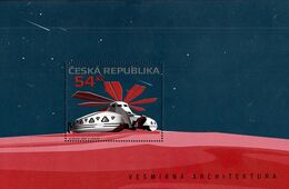 Czech Republic - 2020 - Space Architecture - Mint Souvenir Sheet - Unused Stamps