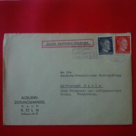 LETTRE KOLN PARIS AUSLAND ZEITUNGSHANDEL 1942 - Covers & Documents