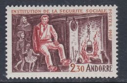 Andorre Français N° 183 XX  Institution De La Sécurité Sociale, Sans Charnière, TB - Années Complètes