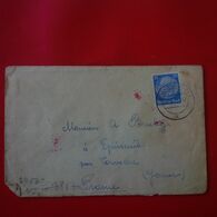 LETTRE ALLEMAGNE EPINEUIL YONNE CENSURE 1942 - Briefe U. Dokumente