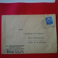 LETTRE BERLIN DIE MEDIZINISCHE WELT PARIS CENSURE 1942 - Cartas & Documentos