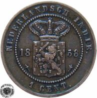 LaZooRo: Dutch East Indies 1 Cent 1858 XF - Indes Neerlandesas