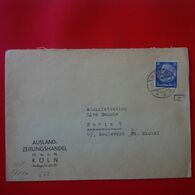 LETTRE KOLN AUSLAND ZEITUNGSHANDEL PARIS CENSURE 1942 - Covers & Documents