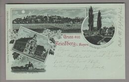 AK DE Bay Friedberg 1898-04-09 Litho K.Wieland - Friedberg