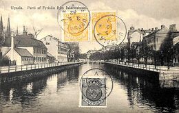 Sweden - Upsala - Parti Af Fyrisan Fran Islandsbron (stamps 1932) - Suède