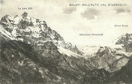 9106 " SALUTI DALL'ALTA VAL D'USSEGLIO " -CARTOLINA POSTALE ORIGINALE SPEDITA 1929 - Souvenir De...