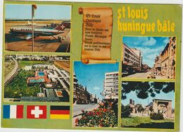 LD  61 : Haut  Rhin : SAINT  LOUIS  - Huningue - Bale : Vues 1982, Avion Suisse - Saint Louis
