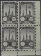 F-EX18852 FRANCE CINDERELLA 1922 ROUEN AVIATION MEETING BLOCK 4 PERF. - Luchtvaart