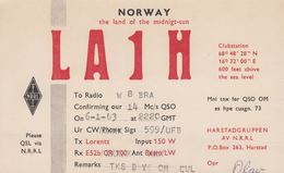 1963. NORGE. Radio-card NORWAY THE LAND OF THE MIDNIGHT-SUN. () - JF365634 - Otros & Sin Clasificación