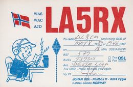 1989. NORGE. Radio-card FYGLE. LOFOTEN ISLANDS NORWAY. () - JF365642 - Altri & Non Classificati