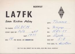 1967. NORGE. Radio-card NRRL. () - JF365644 - Sonstige & Ohne Zuordnung