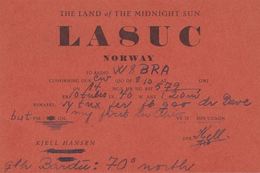 1960. NORGE. Radio-card NORWAY THE LAND OF THE MIDNIGHT SUN. () - JF365649 - Autres & Non Classés