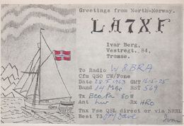 1963. NORGE. Radio-card GREETINGS FROM NORTH-NORWAY TROMSØ. () - JF365653 - Sonstige & Ohne Zuordnung