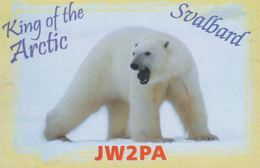 1997. SVALBARD. Radio-card. KING OF THE ARCTIC. SVALBARD. POLAR BEAR. () - JF365673 - Andere & Zonder Classificatie