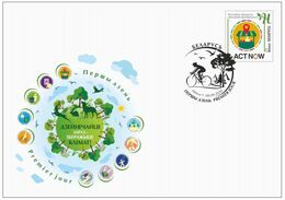 Belarus 2020 Act Now Climate Action. Local Produce 3 StampsFDC Weißrussland - Belarus