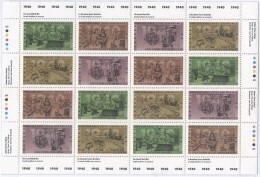 CANADA 1990 SCOTT 1298-1301 SHEET  (4PB) VALUE US $15 - Fogli Completi