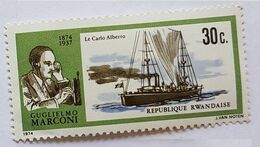 GUGLIELMO MARCONI REPUBLIQUE RWANDAISE 1974 - Used Stamps